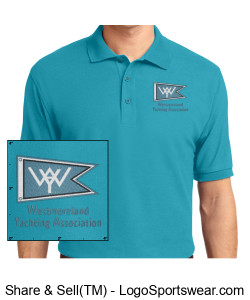 Men's Polo Shirt Embroidered Logo Design Zoom